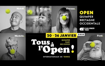 Affiche 2025 de l'Open de Tennis de Quimper