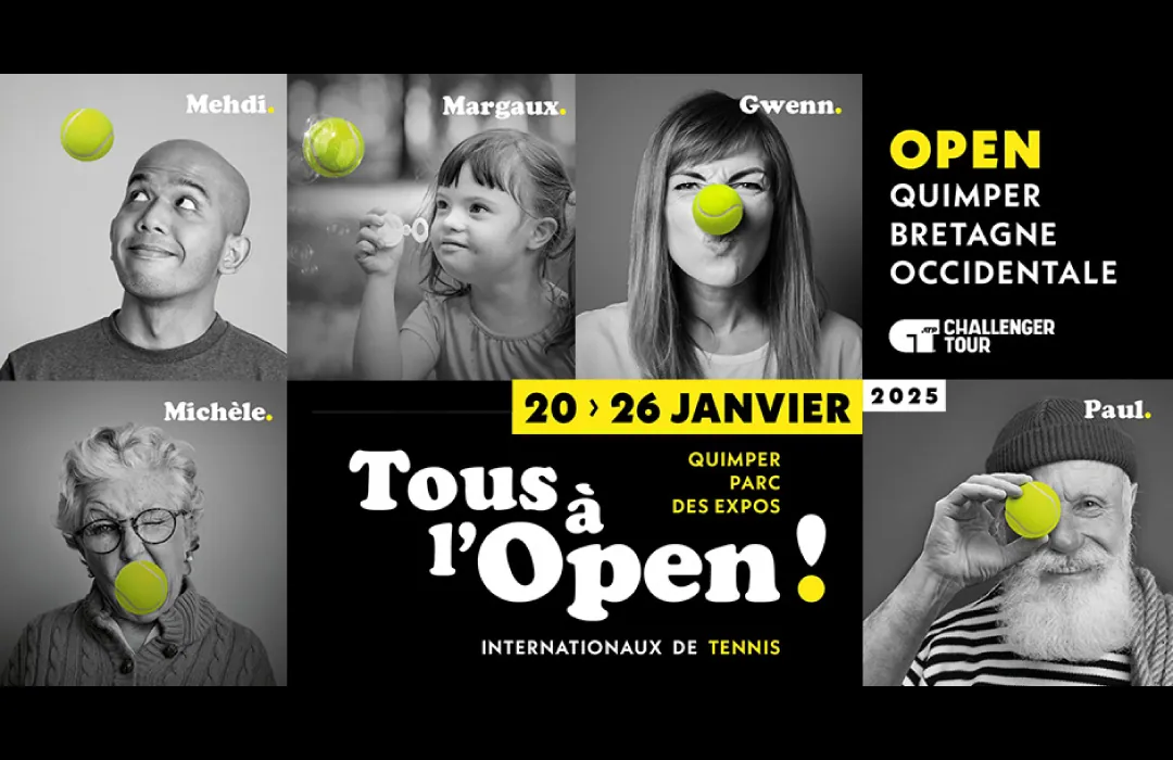 Affiche 2025 de l'Open de Tennis de Quimper