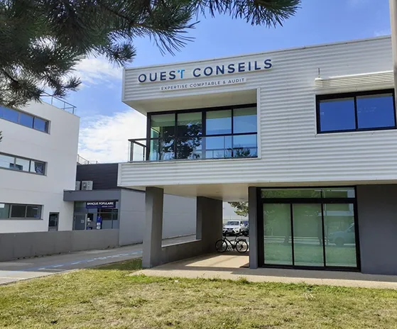 Façade des bureaux de Ouest Conseils à Lorient (56)